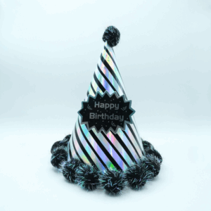 Gorrito Iridiscente con pompones